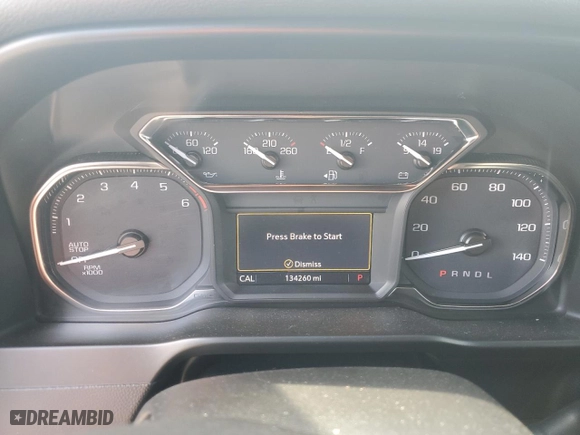 2019 GMC Sierra 1500 SLT with VIN 1GTU9DEL5KZ151318, listed as a Copart auction lot 52094445 with 134,260 mi miles and Clean Title. Bid and sale history available at carsss.com. Image 9.