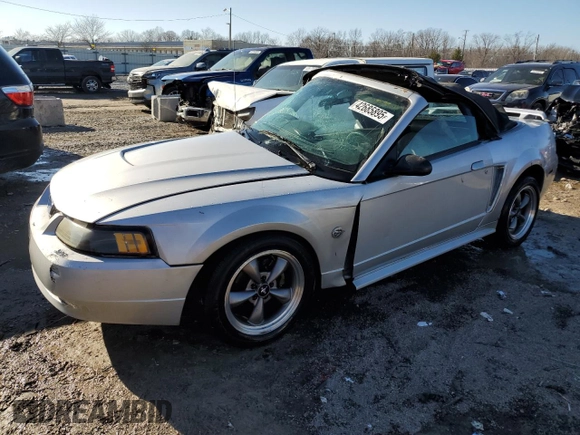 2004 Ford Mustang Deluxe with VIN 1FAFP446X4F154431, listed as a Copart auction lot 42685895 with 201,999 mi miles and Non repairable. Bid and sale history available at DreamBid. Image 1.