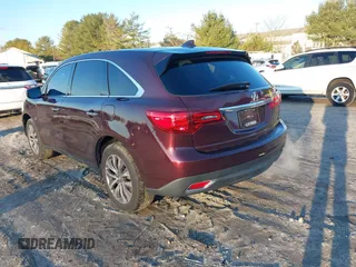 2015 Acura MDX Technology with VIN 5FRYD3H4XFB001083, listed as a IAAI auction lot 41213071 with 136,659 mi miles and . Bid and sale history available at DreamBid. Image 3.