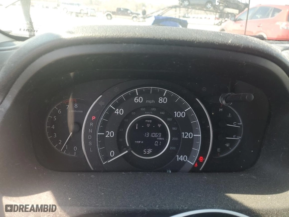 2016 Honda CR-V EX-L with VIN 2HKRM4H74GH689672, listed as a Copart auction lot 46644675 with 131,069 mi miles and Salvage Title. Bid and sale history available at carsss.com. Image 9.