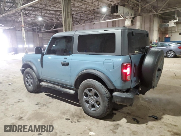 2023 Ford Bronco with VIN 1FMDE5AH2PLC08096, listed as a Copart auction lot 41843445 with 12,031 mi miles and Salvage Title. Bid and sale history available at DreamBid. Image 2.