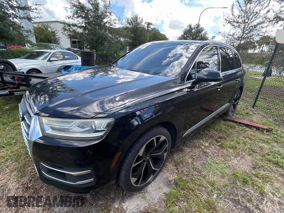 2017 Audi Q7 Premium with VIN WA1AAAF76HD005567, listed as a Copart auction lot 66476635 with 106,594 mi miles and Clean title. Bid and sale history available at DreamBid. Image 2.