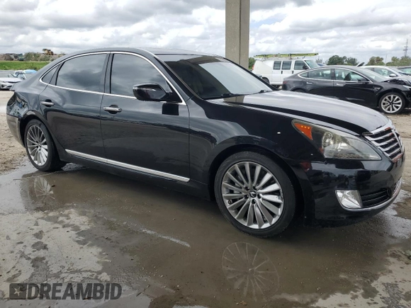 2016 Hyundai Equus Ultimate with VIN KMHGH4JH6GU104963, listed as a Copart auction lot 52130255 with 93,706 mi miles and Salvage Title. Bid and sale history available at DreamBid. Image 4.