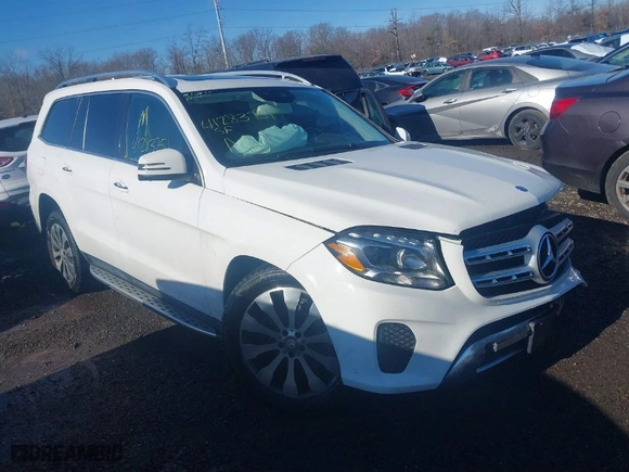 2017 Mercedes-Benz GLS with VIN 4JGDF6EE8HA827219, listed as a IAAI auction lot 41283751 with 110,379 mi miles. Bid and sale history available at carsss.com. Image 1.