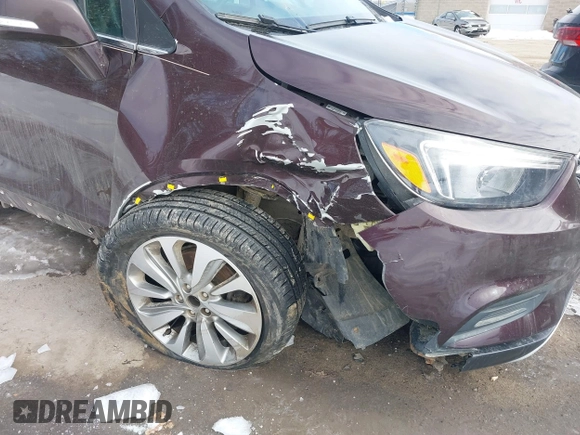 2017 Buick Encore Preferred with VIN KL4CJESBXHB086398, listed as a IAAI auction lot 41621018 with 93,206 mi miles and . Bid and sale history available at carsss.com. Image 6.