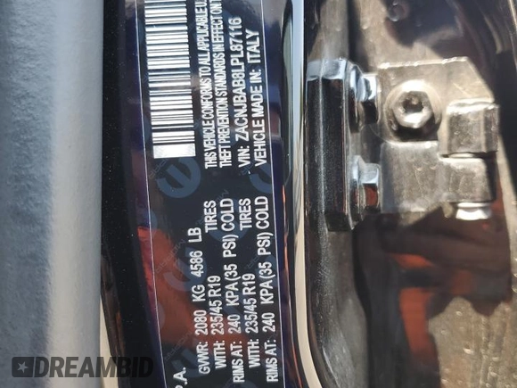 2020 Jeep Renegade Jeepster with VIN ZACNJBAB8LPL87116, listed as a Copart auction lot 64981815 with 121,669 mi miles and Clean title. Bid and sale history available at DreamBid. Image 13.