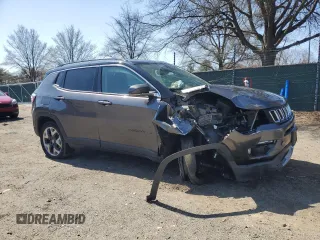 2020 Jeep Compass Limited с VIN 3C4NJDCB1LT196075, выставлен на аукционе Copart как лот 51287945 с пробегом 96 827 миль миль и Списание • Salvage title. История ставок и продаж доступна на DreamBid. Изображение 4.