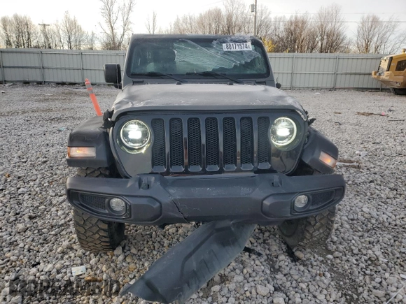 2021 Jeep Wrangler Sport S with VIN 1C4HJXAG4MW719355, listed as a Copart auction lot 80171574 with 62,948 mi miles and Non Repairable. Bid and sale history available at DreamBid. Image 5.