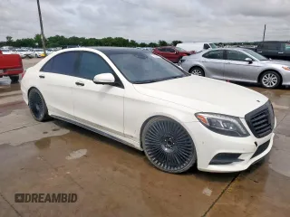 2015 Mercedes-Benz S 550 with VIN WDDUG8CB5FA146265, listed as a Copart auction lot 55994135 with 124,606 mi miles and Clean Title. Bid and sale history available at carsss.com. Image 4.