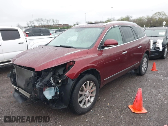 2017 Buick Enclave Convenience with VIN 5GAKRAKD7HJ248189, listed as a IAAI auction lot 41906120 with 107,486 mi miles and . Bid and sale history available at carsss.com. Image 2.