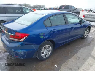 2014 Honda Civic Sedan LX with VIN 19XFB2F5XEE049546, listed as a IAAI auction lot 41850395 with 142,415 mi miles. Bid and sale history available at carsss.com. Image 4.