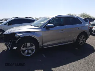 2018 Audi Q5 Premium Plus with VIN WA1BNAFY9J2247160, listed as a Copart auction lot 57869245 with Not provided miles and Salvage title. Bid and sale history available at DreamBid. Image 1.