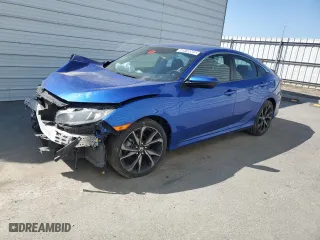 2019 Honda Civic Sedan Sport with VIN 19XFC2F85KE206967, listed as a Copart auction lot 48910065 with 0 mi miles and Salvage Title. Bid and sale history available at carsss.com. Image 1.