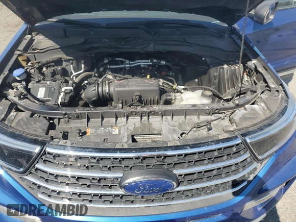 2022 Ford Explorer XLT with VIN 1FMSK7DH5NGB19667, listed as a Copart auction lot 60838495 with 45,469 mi miles and Salvage title. Bid and sale history available at DreamBid. Image 12.