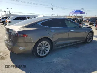 2016 Tesla Model S 90D with VIN 5YJSA1E20GF159926, listed as a Copart auction lot 46626625 with 104,247 mi miles and Salvage Title. Bid and sale history available at DreamBid. Image 3.