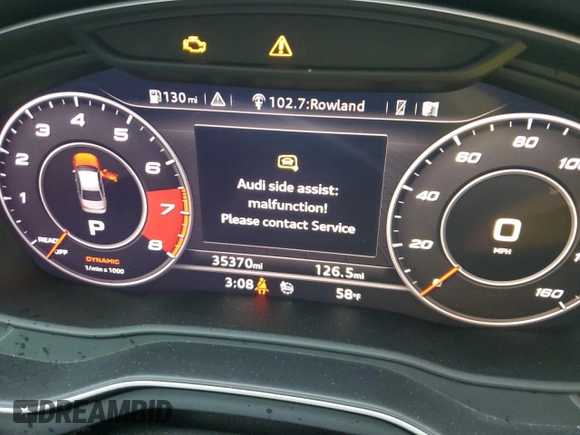 2019 Audi S4 Premium Plus with VIN WAUB4AF41KA074437, listed as a Copart auction lot 44713143 with 35,370 mi miles. Bid and sale history available at carsss.com. Image 9.
