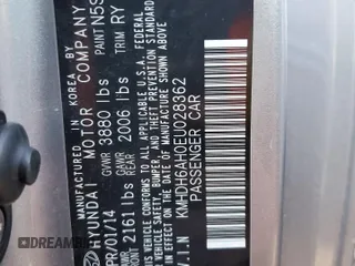 2014 Hyundai Elantra z VIN KMHDH6AH0EU028362, wystawiony jako Copart lot #50162445 z przebiegiem 113 782 mil mil oraz Szkody całkowita. Historia ofert i sprzedaży dostępna na DreamBid. Obrazek 12.