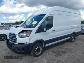 2021 Ford Transit Cargo with VIN 1FTBW3X8XMKA14051, listed as a IAAI auction lot 41672248 with 127,438 mi miles. Bid and sale history available at carsss.com. Image 18.