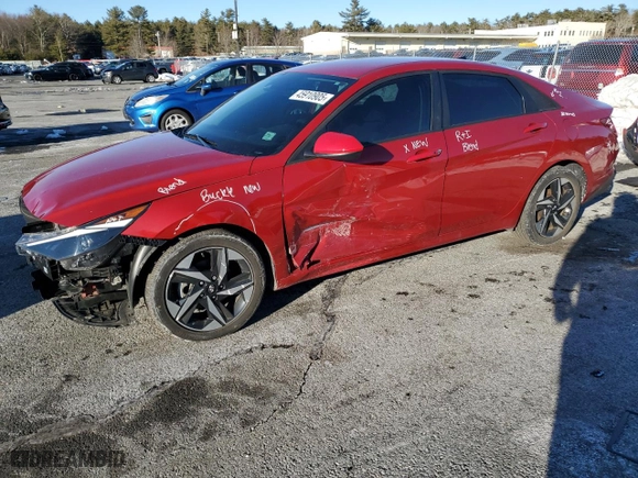 2023 Hyundai Elantra SEL with VIN KMHLS4AG4PU384163, listed as a Copart auction lot 45910905 with 21,269 mi miles and Salvage Title. Bid and sale history available at carsss.com. Image 1.
