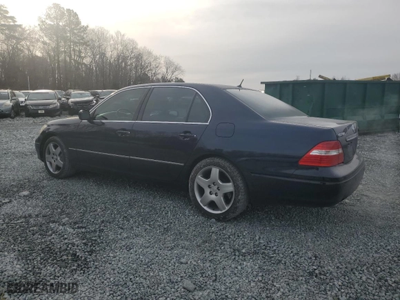 2005 Lexus LS 430 with VIN JTHBN36F555028876, listed as a Copart auction lot 49029315 with 173,719 mi miles and Salvage Title. Bid and sale history available at carsss.com. Image 2.