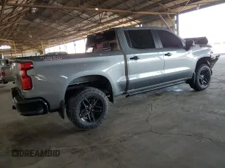 2021 Chevrolet Silverado 1500 LT Trail Boss with VIN 1GCPYFED0MZ286634, listed as a Copart auction lot 52938975 with 47,133 mi miles and Salvage Title. Bid and sale history available at DreamBid. Image 3.