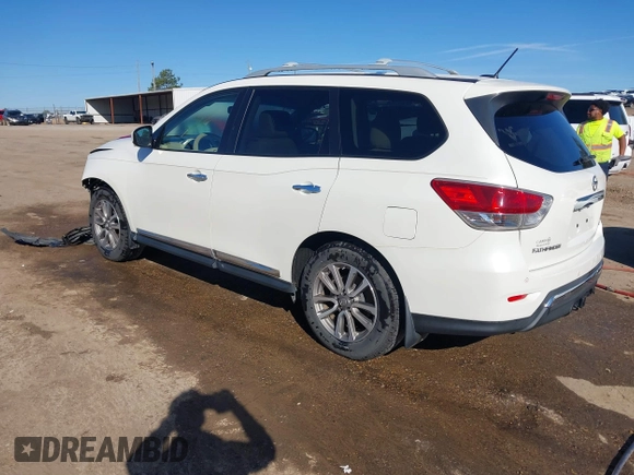 2015 Nissan Pathfinder SV with VIN 5N1AR2MN2FC653914, listed as a IAAI auction lot 41681182 with 64,254 mi miles and . Bid and sale history available at DreamBid. Image 3.