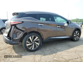2016 Nissan Murano SL z VIN 5N1AZ2MH9GN138764, wystawiony jako Copart lot #59208385 z przebiegiem 135 257 mil mil oraz Czysty tytuł • Clean title. Historia ofert i sprzedaży dostępna na DreamBid. Obrazek 3.