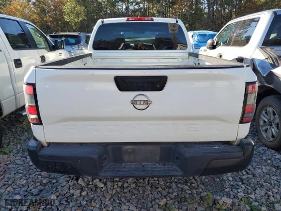 2022 Nissan Frontier S with VIN 1N6ED1CL3NN689562, listed as a Copart auction lot 82931834 with 90,507 mi miles and Salvage Title. Bid and sale history available at carsss.com. Image 6.