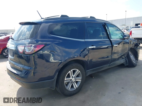 2015 Chevrolet Traverse LT with VIN 1GNKRHKD4FJ296745, listed as a IAAI auction lot 42334324 with 139,386 mi miles and . Bid and sale history available at DreamBid. Image 4.