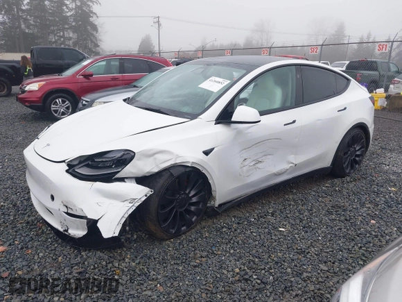 2023 Tesla Model Y Performance z VIN 7SAYGDEF2PF917295, wystawiony jako IAAI lot #41260852 z przebiegiem 23 295 mil mil oraz . Historia ofert i sprzedaży dostępna na DreamBid. Obrazek 19.