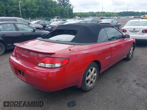 2001 Toyota Solara SE with VIN 2T1FF28P71C424921, listed as a IAAI auction lot 39931777 with 168,746 mi miles and . Bid and sale history available at carsss.com. Image 4.