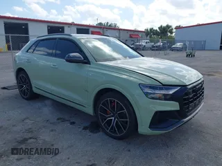 2023 Audi Q8 Premium Plus z VIN WA1EVBF14PD016072, wystawiony jako IAAI lot #41947316 z przebiegiem Nie podano mil oraz . Historia ofert i sprzedaży dostępna na DreamBid. Obrazek 1.