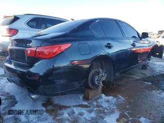 2017 Infiniti Q50 Premium with VIN JN1EV7AP4HM730609, listed as a Copart auction lot 87855375 with 105,949 mi miles and Salvage Title. Bid and sale history available at DreamBid. Image 3.