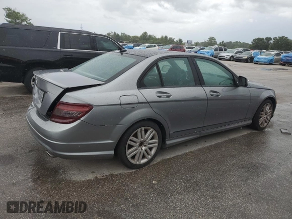 2008 Mercedes-Benz C 350 Sport with VIN WDDGF56X28F045891, listed as a Copart auction lot 62708985 with Not provided miles and Salvage title. Bid and sale history available at DreamBid. Image 3.