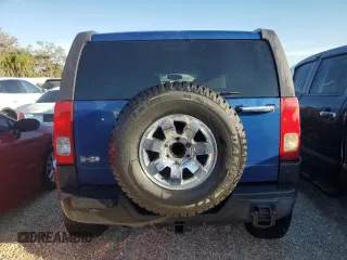 2006 Hummer H3 with VIN 5GTDN136768134709, listed as a Copart auction lot 76652744 with 205,744 mi miles and Salvage Title. Bid and sale history available at carsss.com. Image 6.