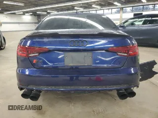 2019 Audi S4 Prestige with VIN WAUC4AF44KA005990, listed as a Copart auction lot 46662125 with 47,417 mi miles and Salvage Title. Bid and sale history available at carsss.com. Image 6.