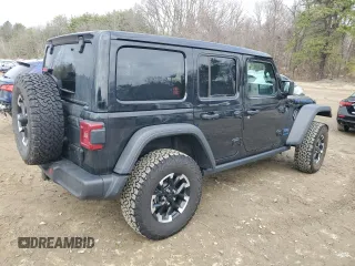 2024 Jeep Wrangler Rubicon X z VIN 1C4RJXR65RW143217, wystawiony jako Copart lot #49298355 z przebiegiem 21 819 mil mil oraz Szkoda całkowita • Salvage title. Historia ofert i sprzedaży dostępna na DreamBid. Obrazek 3.