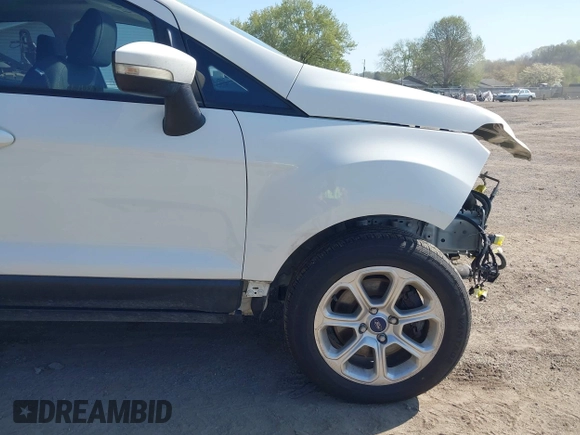 2018 Ford EcoSport SE with VIN MAJ3P1TE0JC222498, listed as a IAAI auction lot 42081287 with 111,414 mi miles. Bid and sale history available at carsss.com. Image 19.