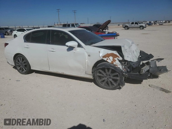 2013 Lexus GS 350 with VIN JTHBE1BL6D5023166, listed as a Copart auction lot 48426705 with 112,866 mi miles and Salvage title. Bid and sale history available at DreamBid. Image 4.