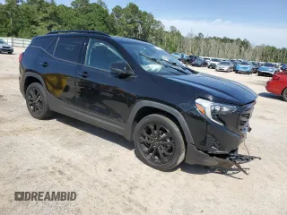 2020 GMC Terrain SLT with VIN 3GKALVEV3LL264483, listed as a Copart auction lot 57275025 with 68,941 mi miles and Salvage title. Bid and sale history available at DreamBid. Image 4.