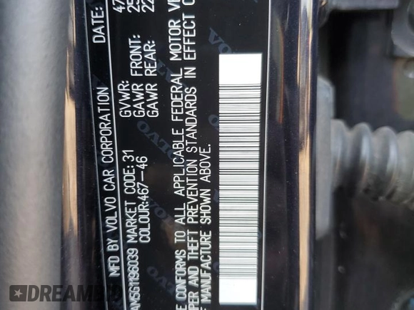 2016 Volvo S80 T5 Drive-E Platinum z VIN YV140MAM5G1196039, wystawiony jako Copart lot #68851024 z przebiegiem 129 199 mil mil oraz Szkoda całkowita • Salvage title. Historia ofert i sprzedaży dostępna na DreamBid. Obrazek 15.