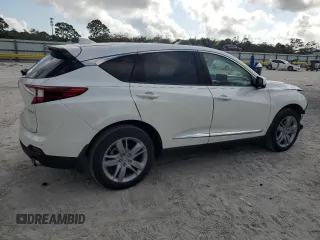 2019 Acura RDX w/Advance Pkg with VIN 5J8TC1H78KL009771, listed as a Copart auction lot 43007165 with 49,491 mi miles and Salvage Title. Bid and sale history available at carsss.com. Image 3.