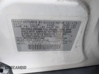 2019 Nissan Kicks SV with VIN 3N1CP5CU5KL471493, listed as a IAAI auction lot 40940794 with 111,733 mi miles. Bid and sale history available at carsss.com. Image 9.