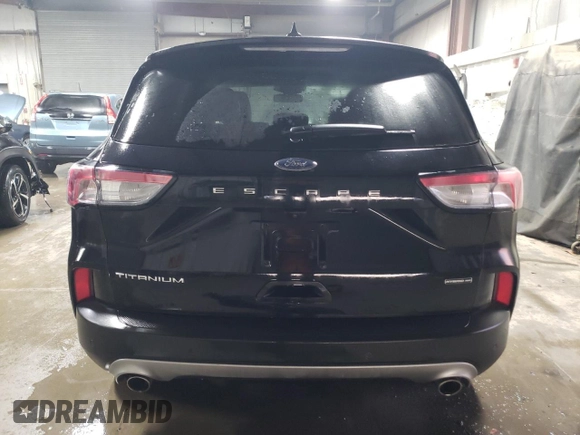 2021 Ford Escape Titanium Hybrid with VIN 1FMCU9DZ5MUB33023, listed as a Copart auction lot 42180155 with 56,230 mi miles and Salvage title. Bid and sale history available at DreamBid. Image 6.