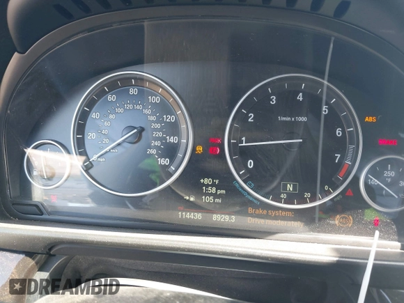 2014 BMW 5 Series 528i with VIN WBA5A5C55ED500014, listed as a IAAI auction lot 41835309 with 114,436 mi miles and . Bid and sale history available at DreamBid. Image 7.
