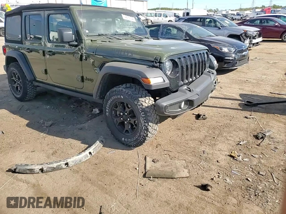 2023 Jeep Wrangler Willys with VIN 1C4HJXDN1PW523503, listed as a Copart auction lot 74976134 with 18,630 mi miles and Clean Title. Bid and sale history available at DreamBid. Image 11.