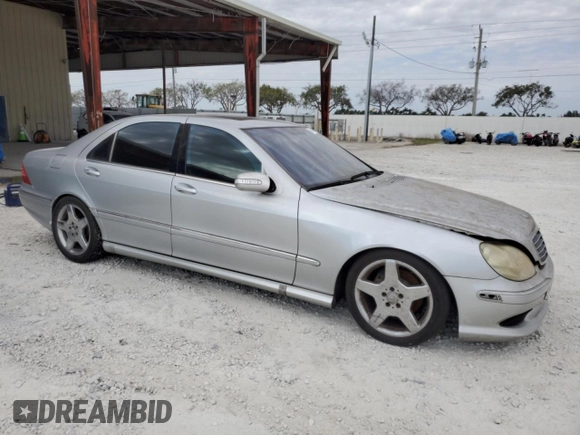 2003 Mercedes-Benz S-Class 5.0L with VIN WDBNG75J73A342974, listed as a Copart auction lot 49334955 with 134,905 mi miles and Clean Title. Bid and sale history available at carsss.com. Image 4.