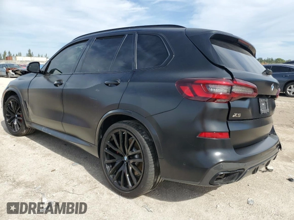 2021 BMW X5 M50i with VIN 5UXJU4C05M9G90231, listed as a Copart auction lot 87257854 with 54,704 mi miles and Non Repairable. Bid and sale history available at carsss.com. Image 2.