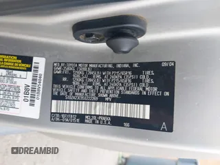2005 Toyota Sienna CE z VIN 5TDZA23C95S222269, wystawiony jako IAAI lot #42194423 z przebiegiem 282 028 mil mil oraz . Historia ofert i sprzedaży dostępna na DreamBid. Obrazek 9.