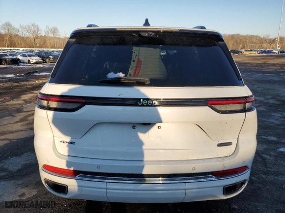 2023 Jeep Grand Cherokee 4xe Overland with VIN 1C4RJYD66P8794676, listed as a Copart auction lot 86281244 with 0 mi miles and Salvage Title. Bid and sale history available at carsss.com. Image 6.